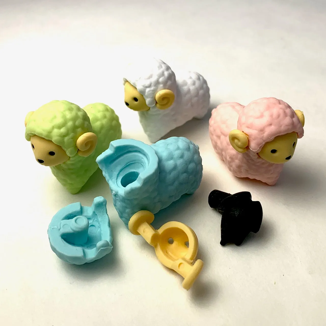 380201 IWAKO SHEEP & LLAMA ERASERS-ASSORTED-30