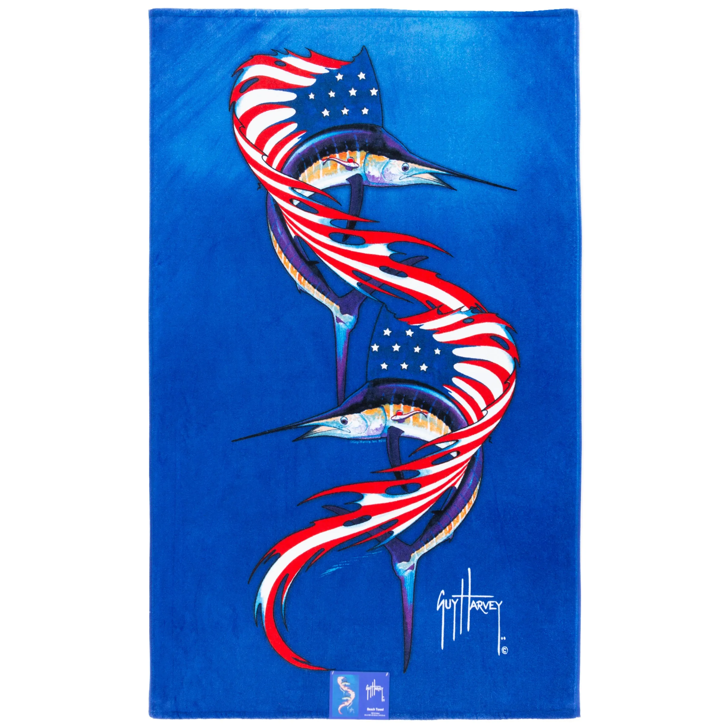 Americana Sailfish Beach Towel
