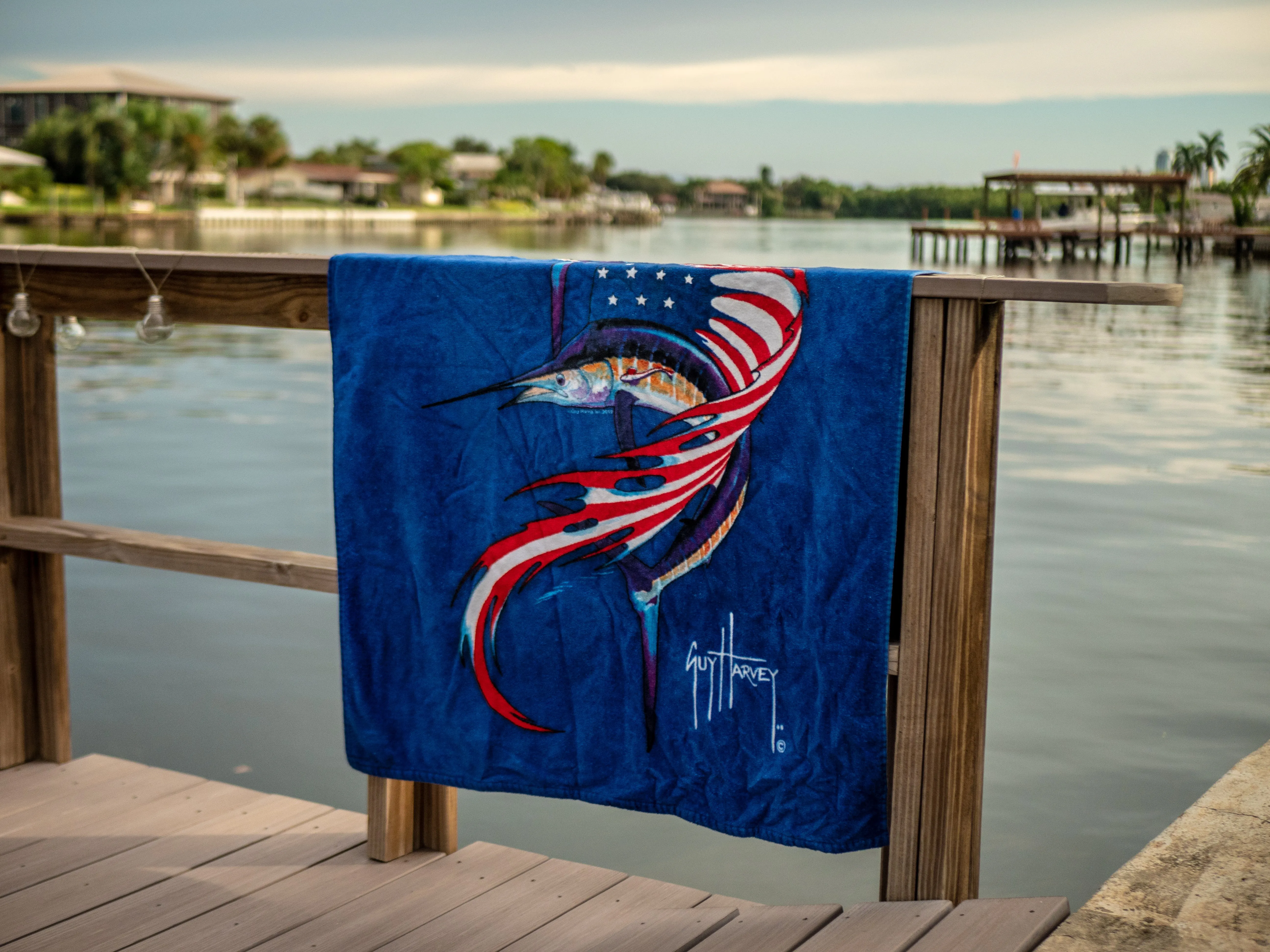 Americana Sailfish Beach Towel