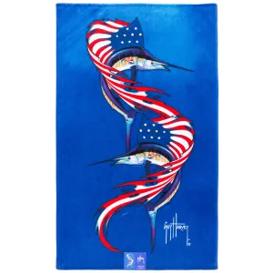 Americana Sailfish Beach Towel