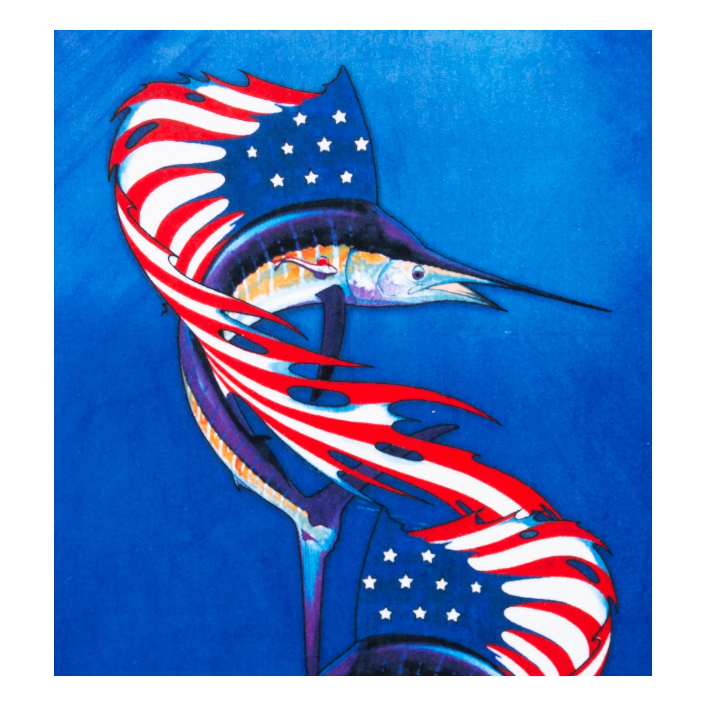 Americana Sailfish Beach Towel