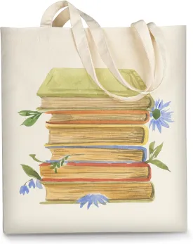 AUSVKAI Canvas Tote Bag Aesthetic for Women, Cute Cloth Cotton Bags for College Shopping Beach Grocery and Trendy Gifts