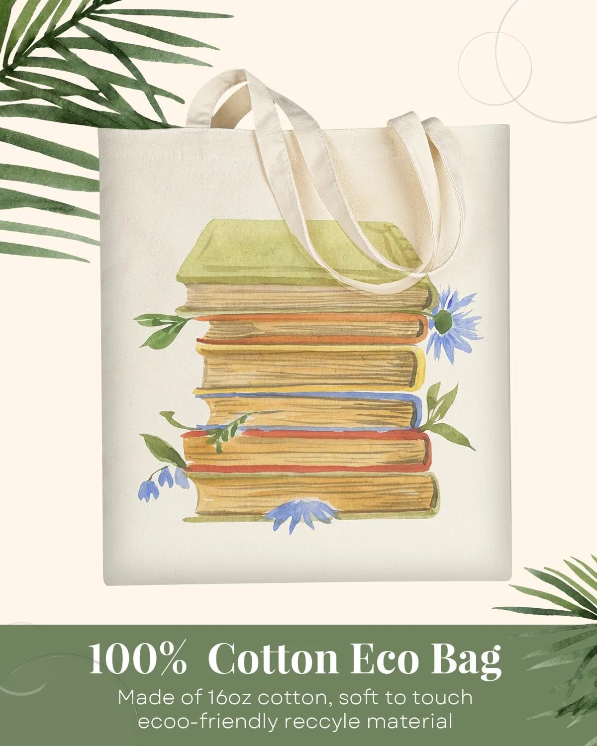 AUSVKAI Canvas Tote Bag Aesthetic for Women, Cute Cloth Cotton Bags for College Shopping Beach Grocery and Trendy Gifts