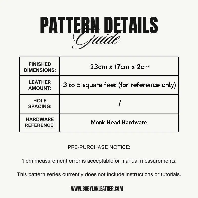 BABYLON™ Envelope Clutch DIY Pattern AAB-81