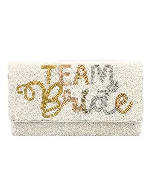 Beaded Envelope Clutch, Team Bride