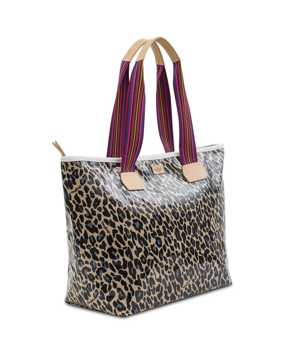 Blue Jag Zipper Tote
