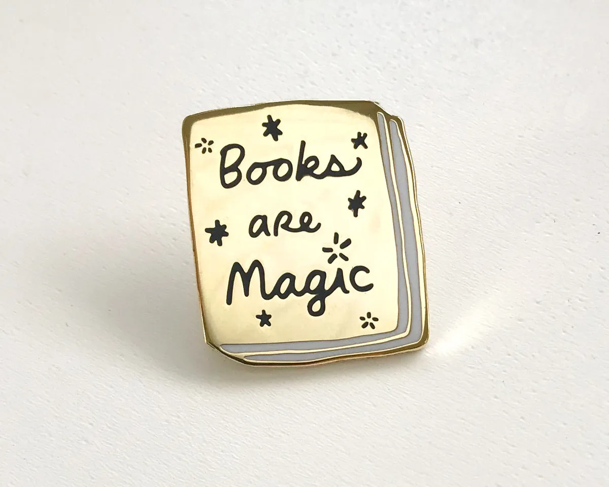 Book Pin: Books Are Magic