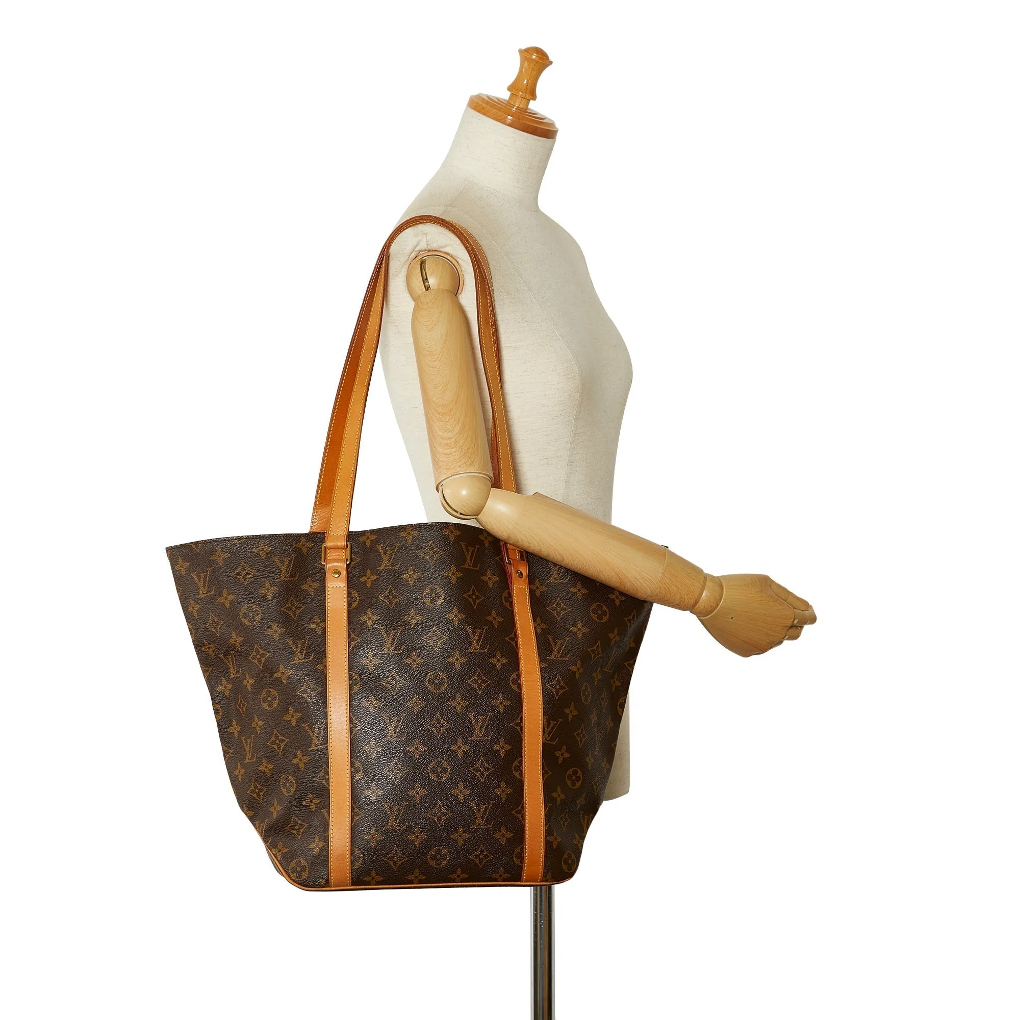 Brown Louis Vuitton Monogram Sac Shopping 48 Tote Bag