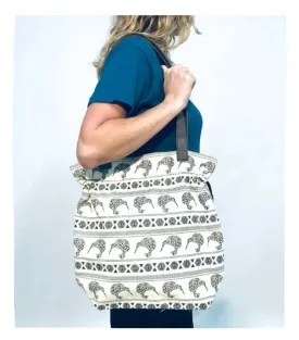 Canvas Shopper Bag - Kiwi