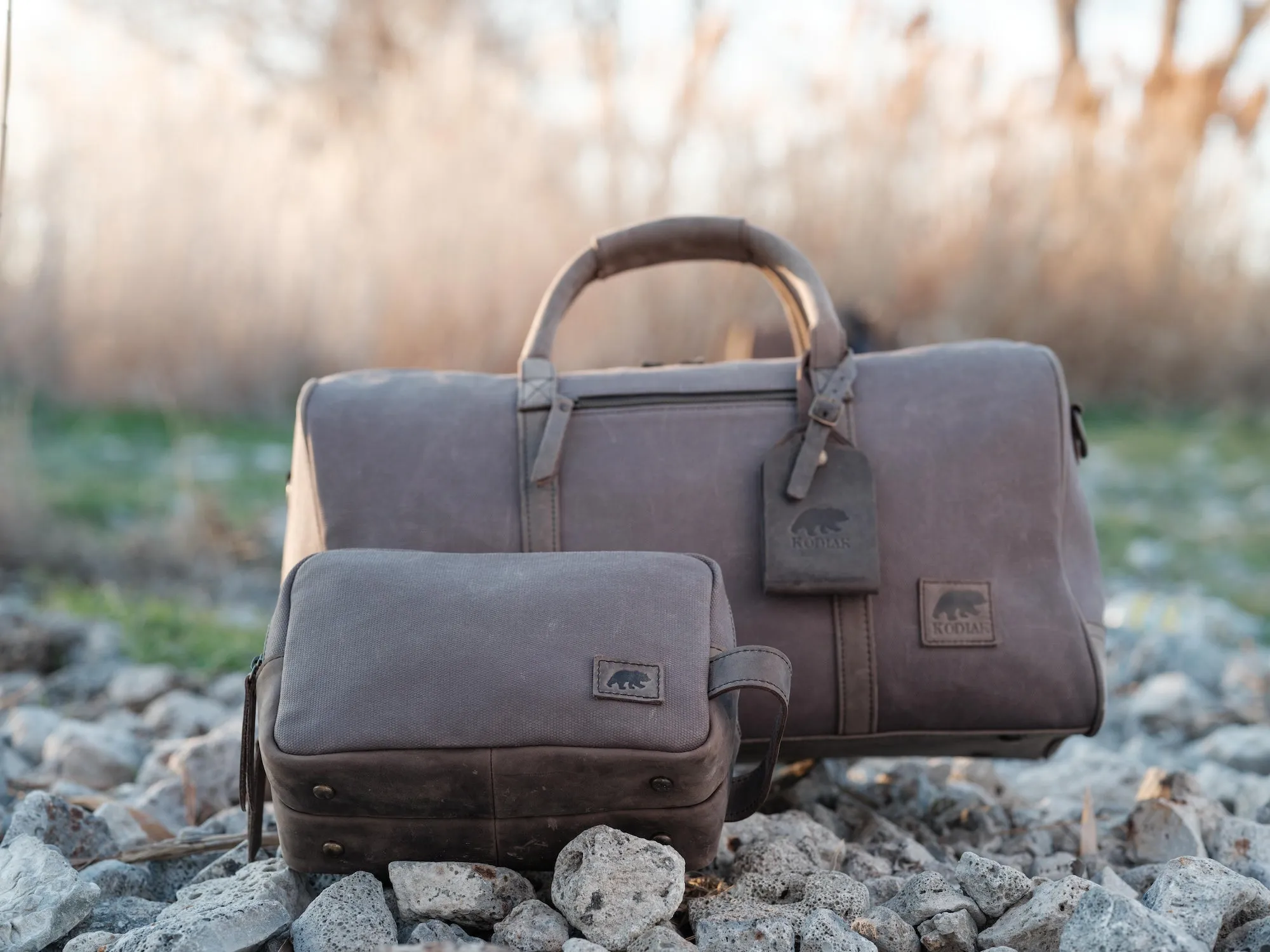 Canvas Weekender Dopp Bag
