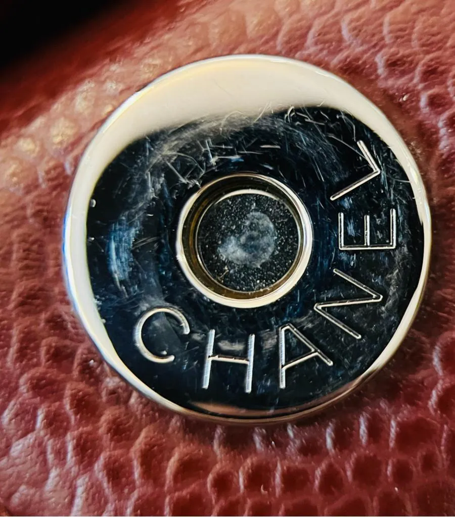 Chanel 'CC' Logo Caviar Leather Petite Shopping Tote Bag