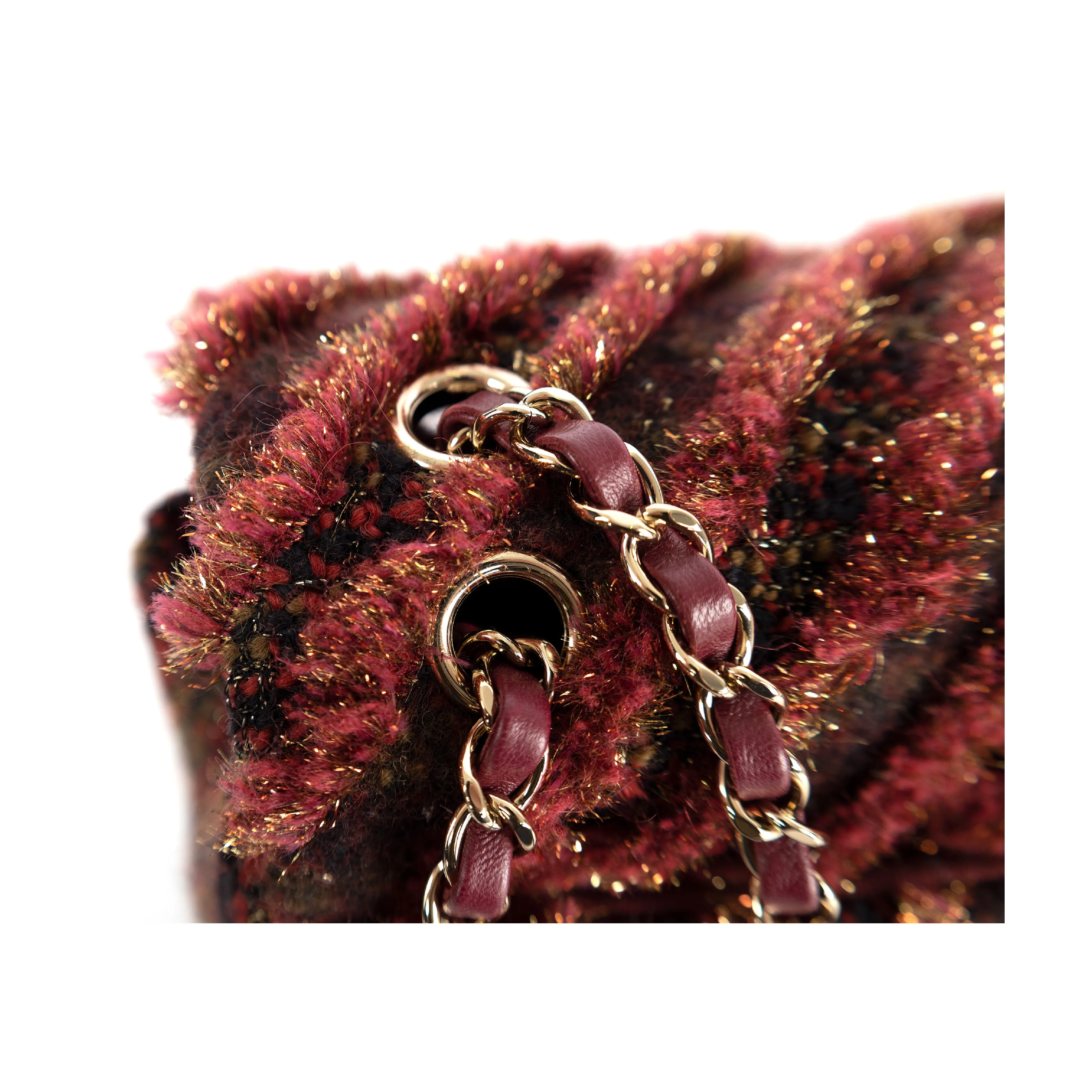 Chanel Red Tweed Flap Bag - '20s