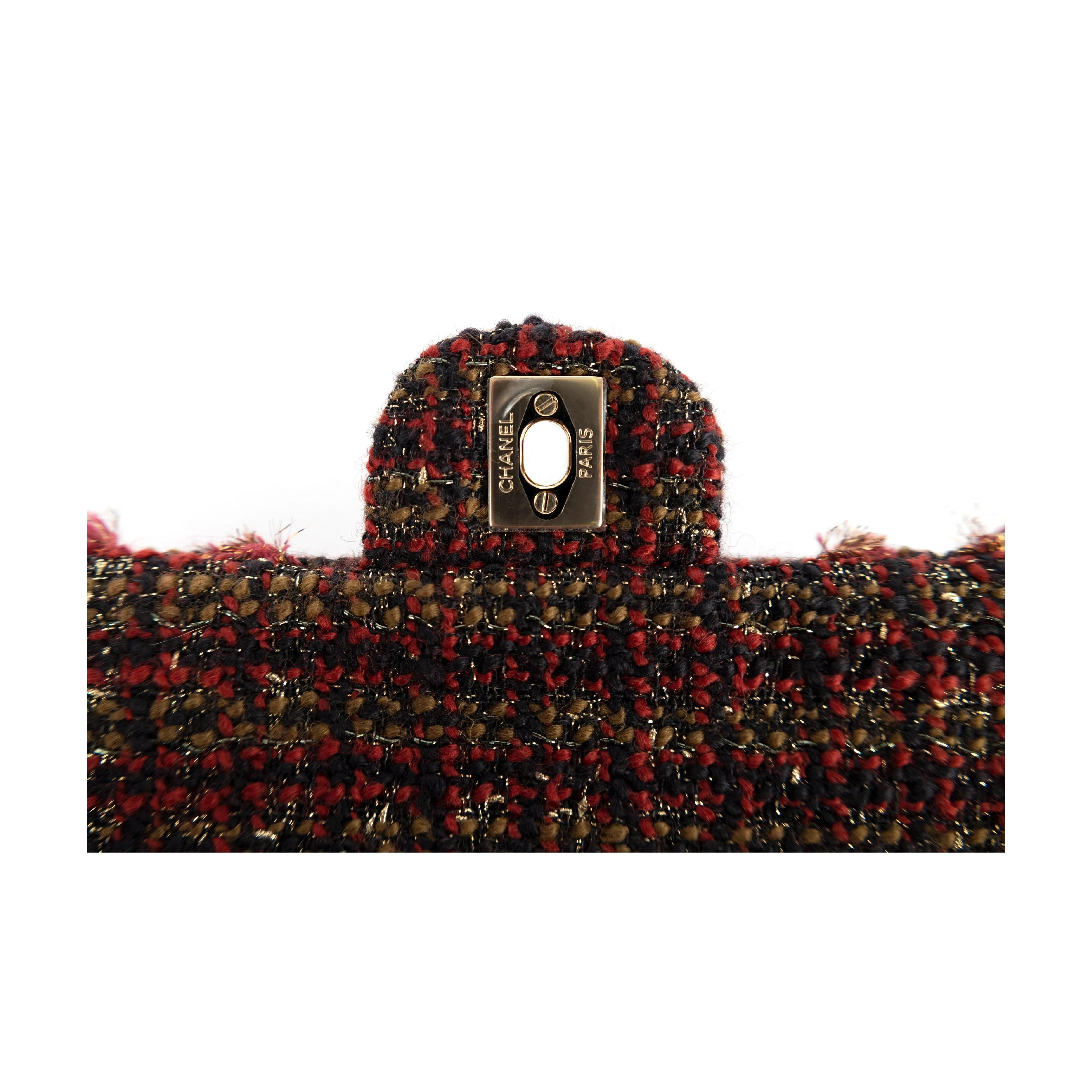 Chanel Red Tweed Flap Bag - '20s