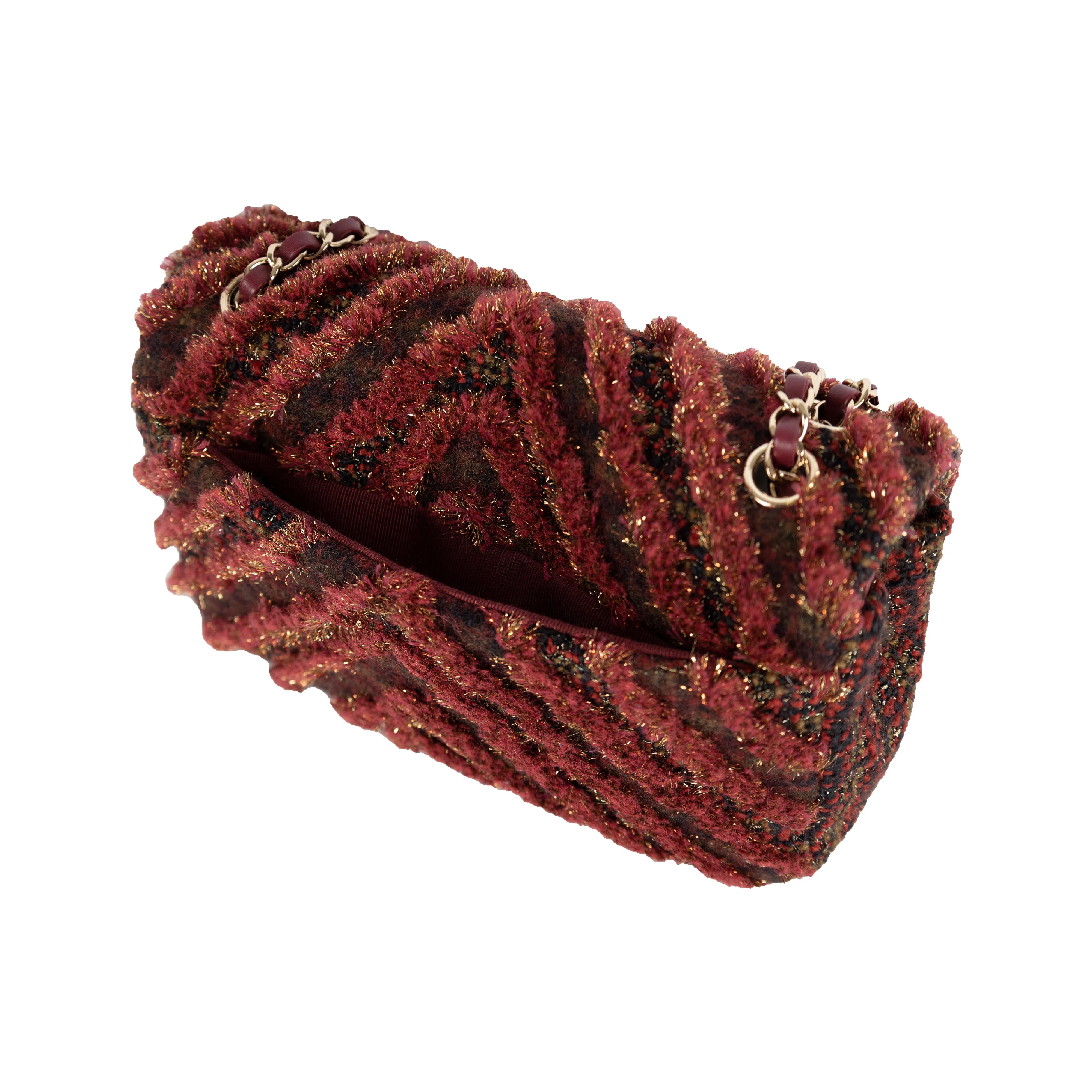 Chanel Red Tweed Flap Bag - '20s
