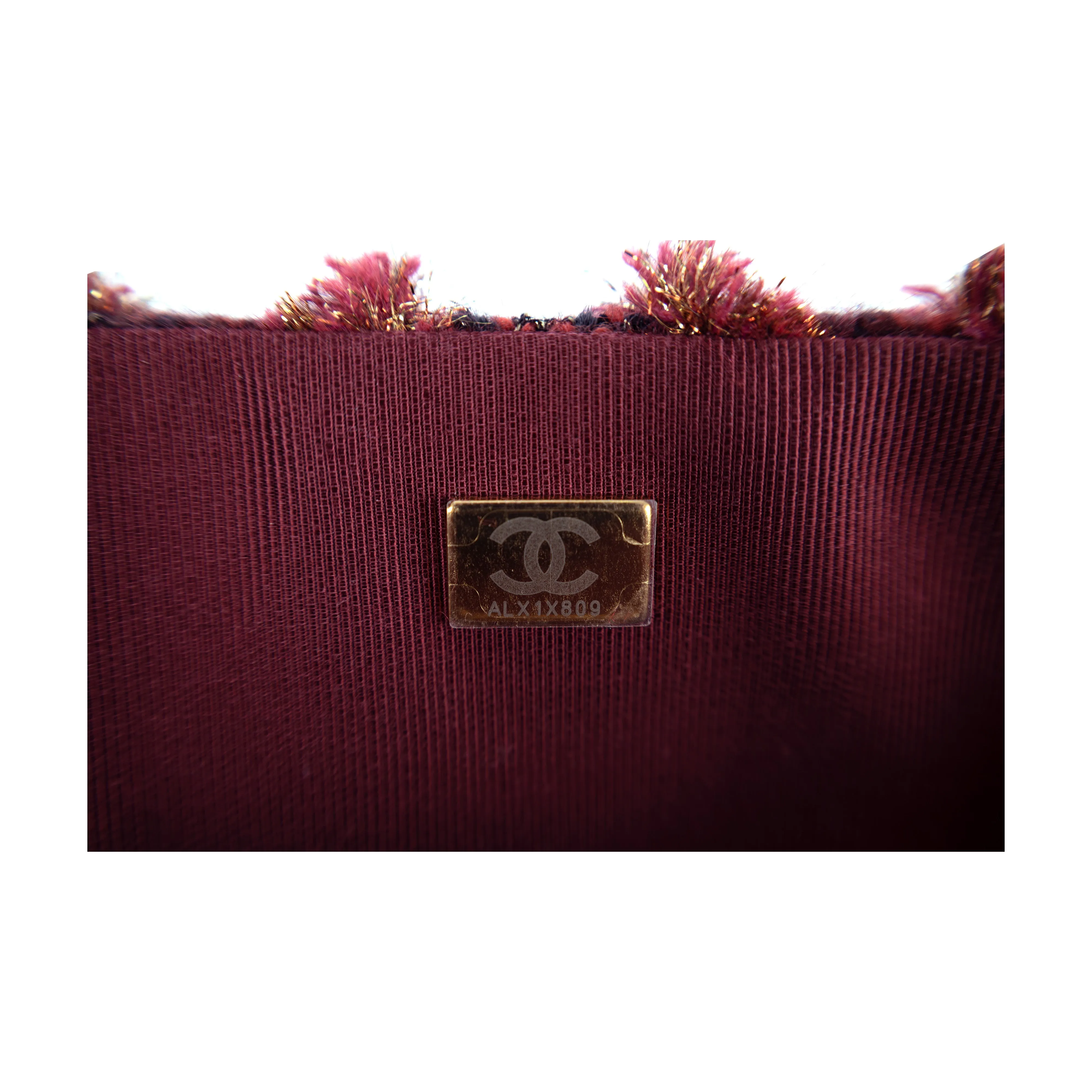 Chanel Red Tweed Flap Bag - '20s