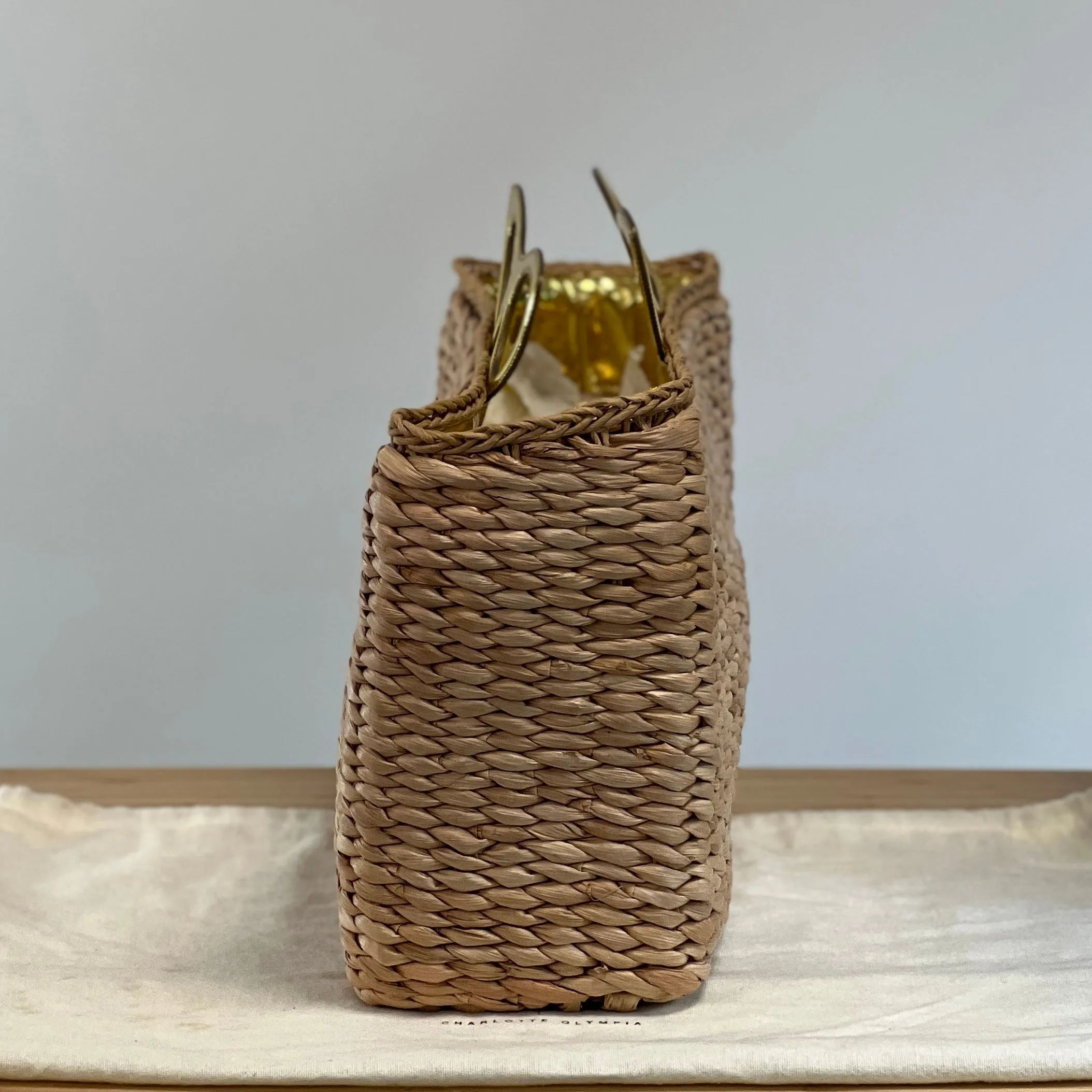 Charlotte Olympia Sunny Rafia Tote