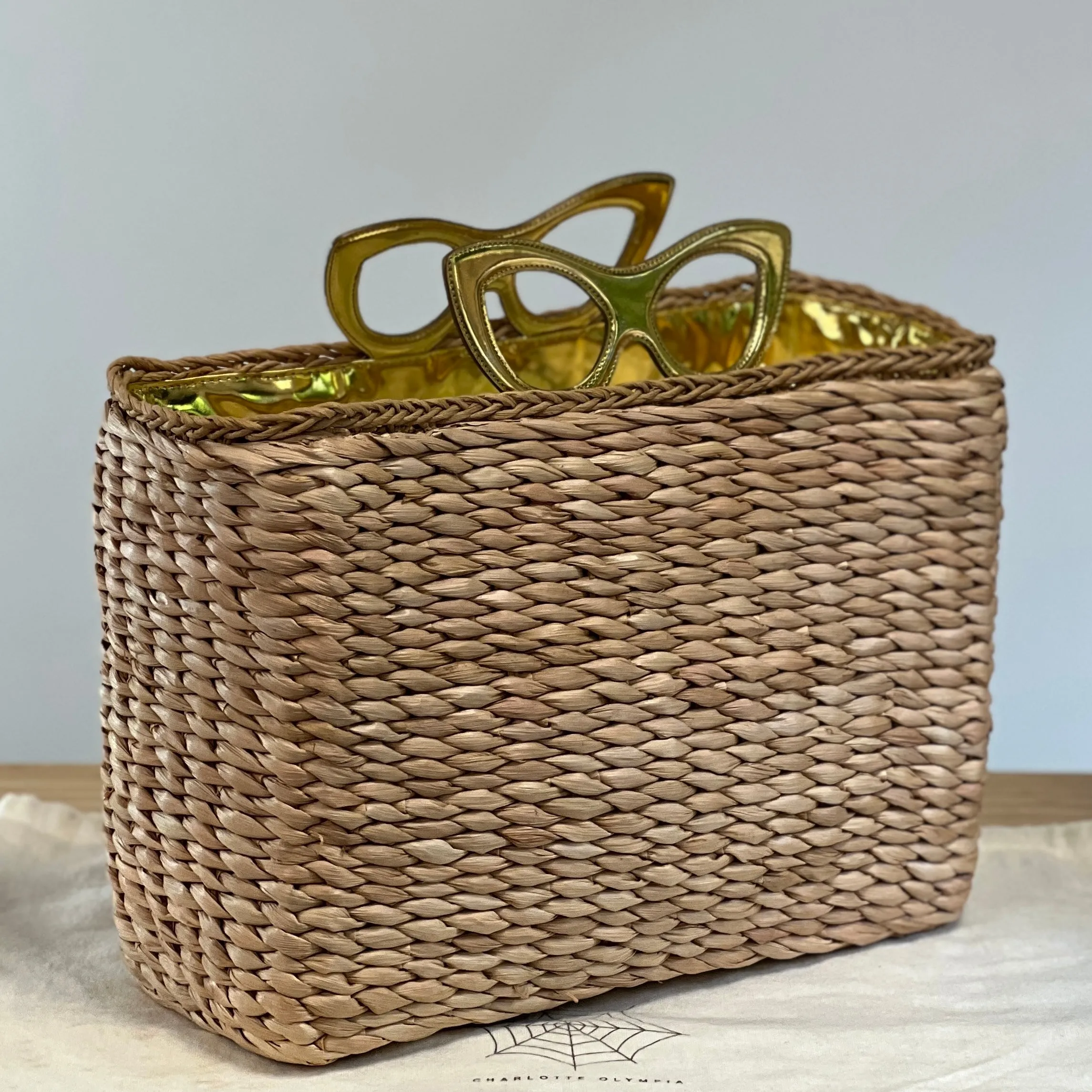 Charlotte Olympia Sunny Rafia Tote