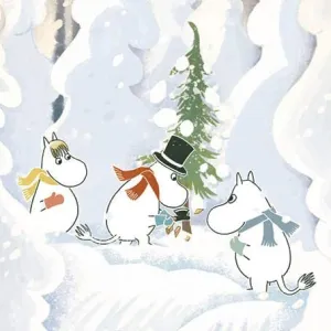 Christmas Card: Moomins - Cutting Tree