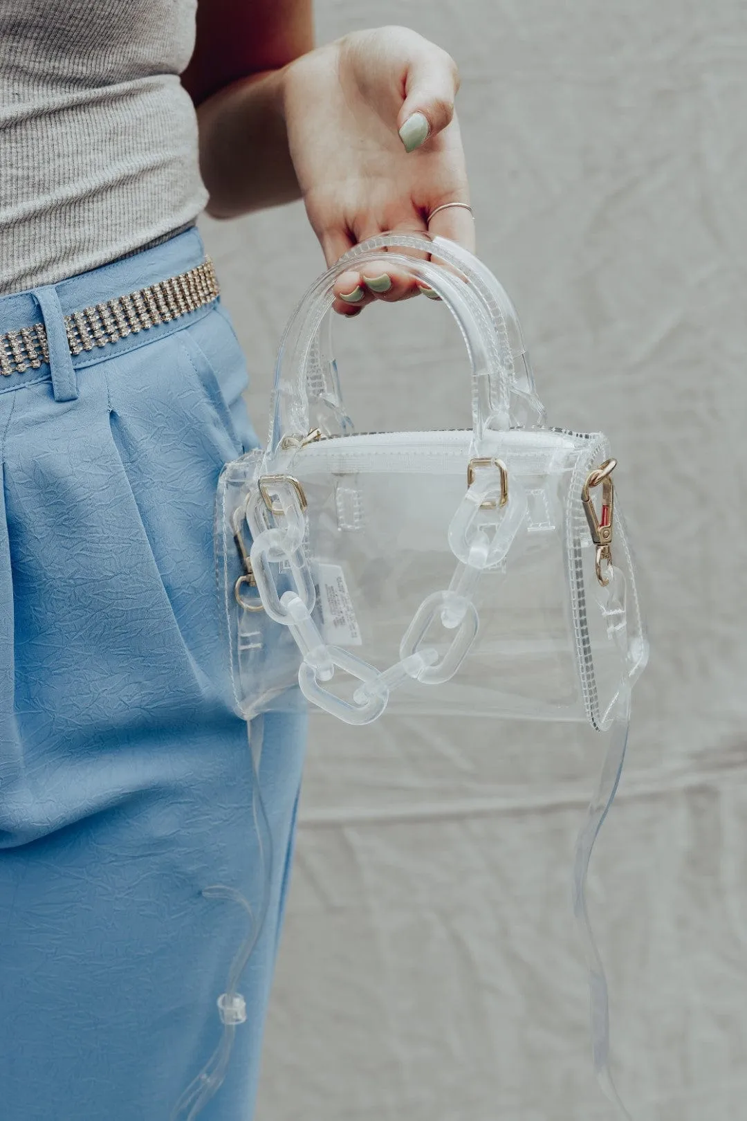 Clear Chain Mini Bag