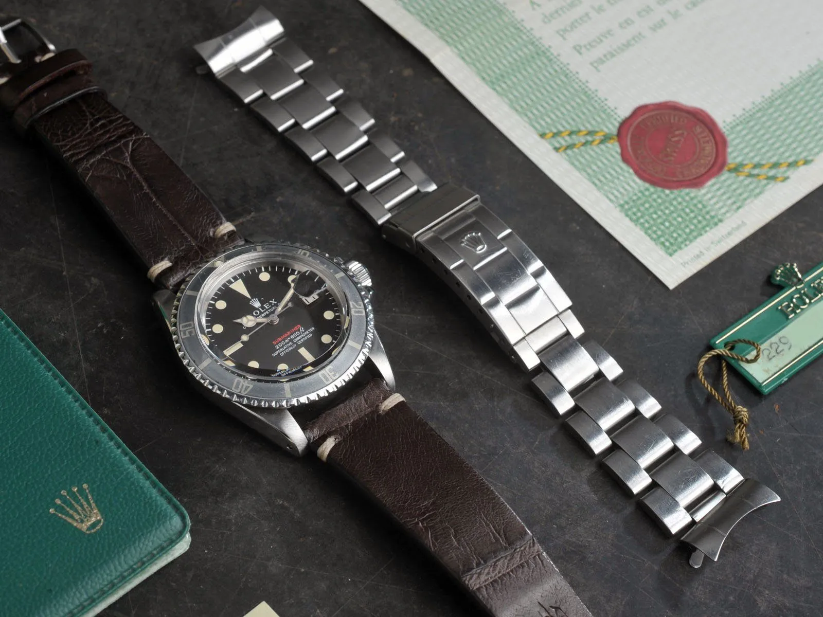 CURATED ROLEX 1680 MT.’S FIRST REDSUB B P