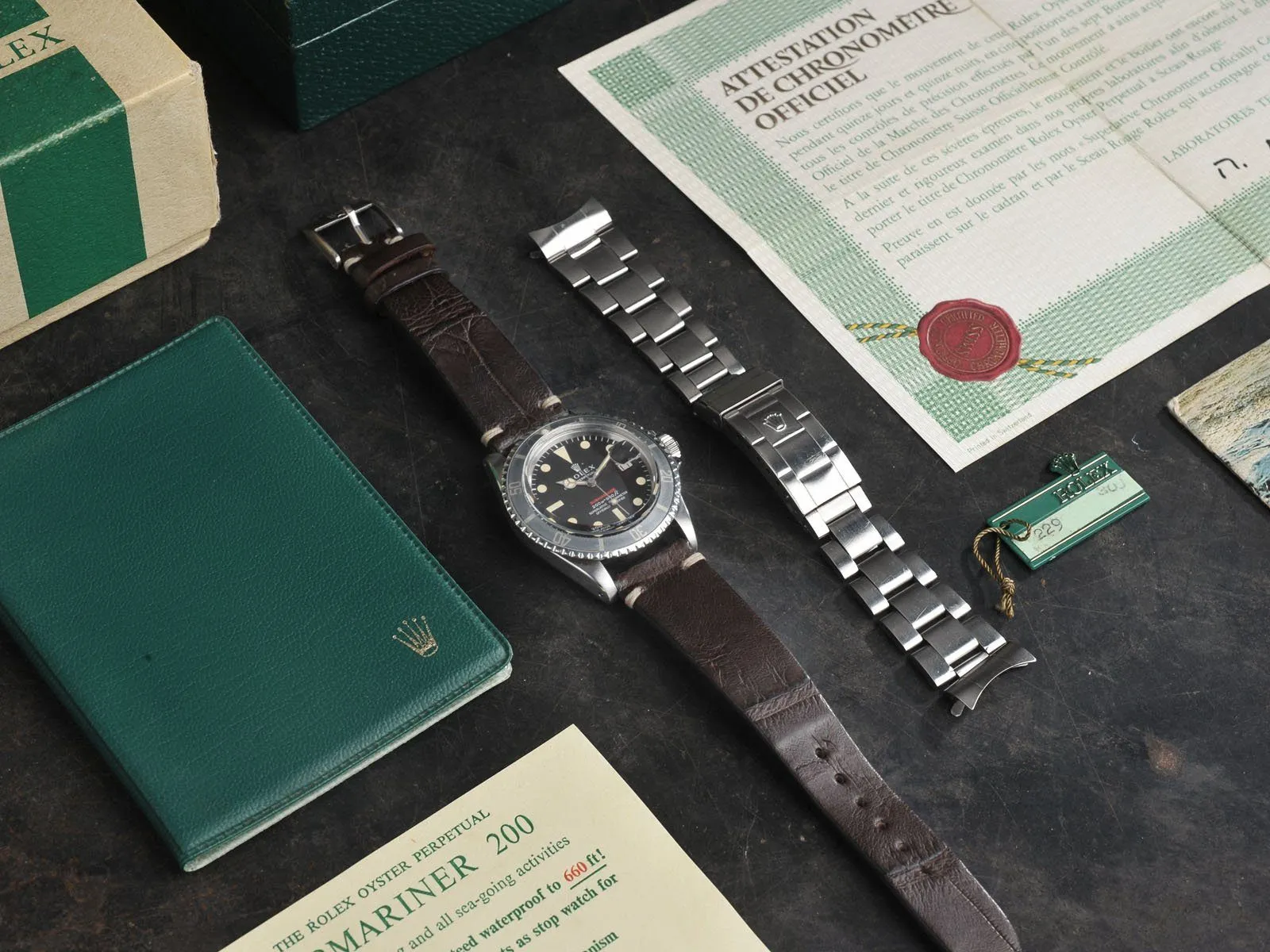 CURATED ROLEX 1680 MT.’S FIRST REDSUB B P