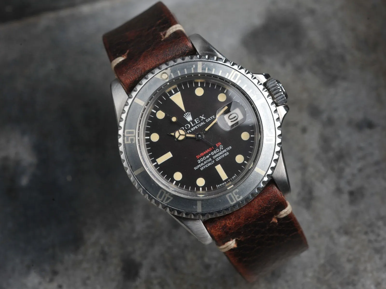 CURATED ROLEX 1680 MT.’S FIRST REDSUB B P