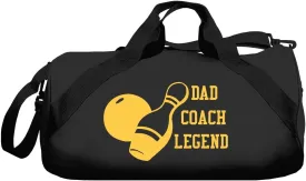 CustomizedGirl Personalized Duffle Bowling Ball Bag - Duffle Bag for Men & Women, Polyester Bowling Bag with Detachable & Adjustable Shoulder Strap, Duffle Bags with Custom Name & Side Zipper Section