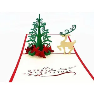 Deer & Tree Pop-Up Card