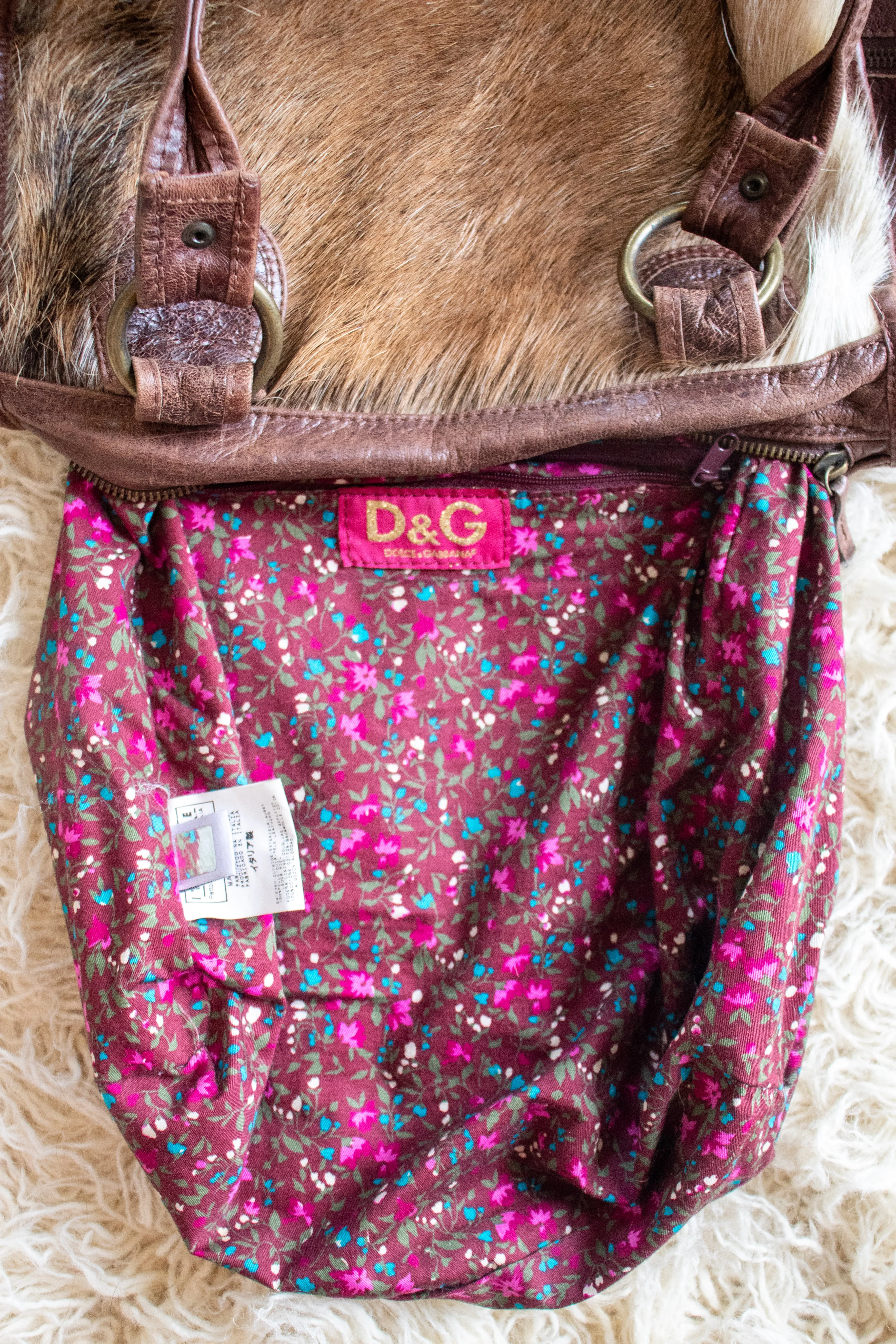 Dolce & Gabbana Pony Hair Handbag