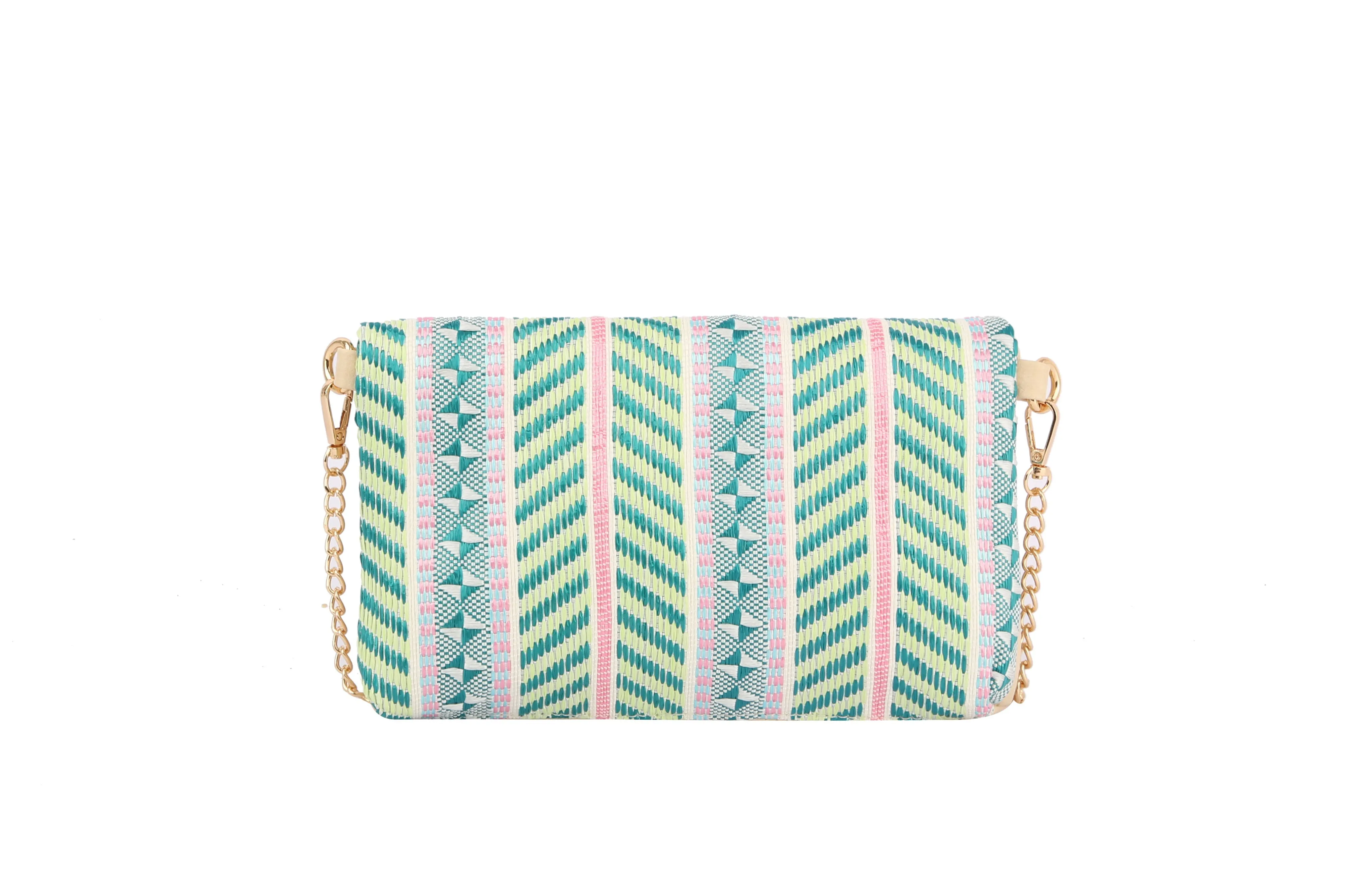 Envelope Crossbody Bag with Gold Chain bag