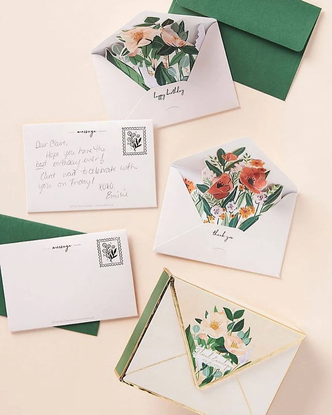Floral Envelope
