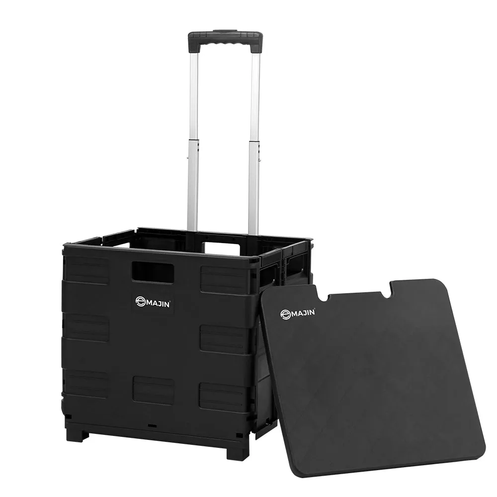 Foldable 35KG Shopping Cart Trolley with Wheels - Emajin
