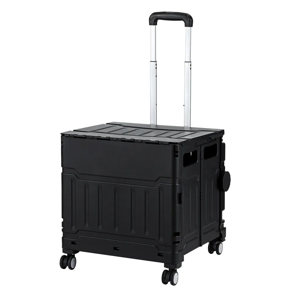 Foldable 75L Shopping Trolley with 360° Wheels - Emajin