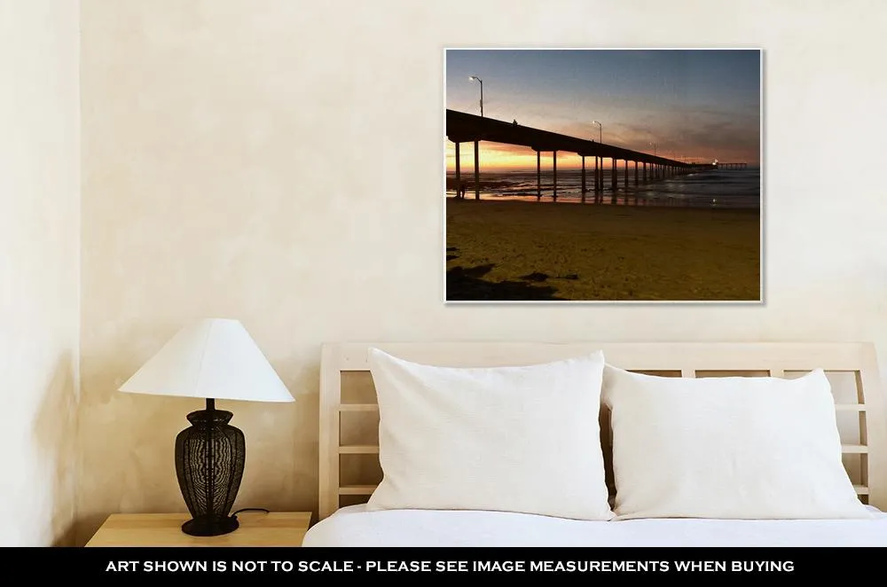 Gallery Wrapped Canvas, Ocean Beach Pier In San Diego