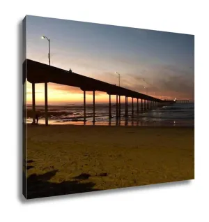 Gallery Wrapped Canvas, Ocean Beach Pier In San Diego