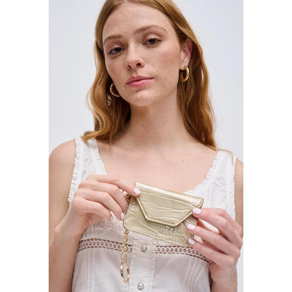 Gia Card Holder Wallet: Gold