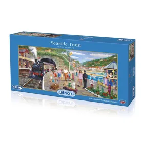 Gibsons 636 Piece Jigsaw Puzzle - Seaside Train