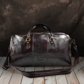 Grand Master Blue Lodge Travel Bag - Genuine Leather