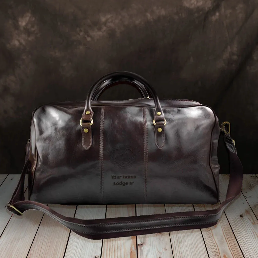 Grand Master Blue Lodge Travel Bag - Genuine Leather