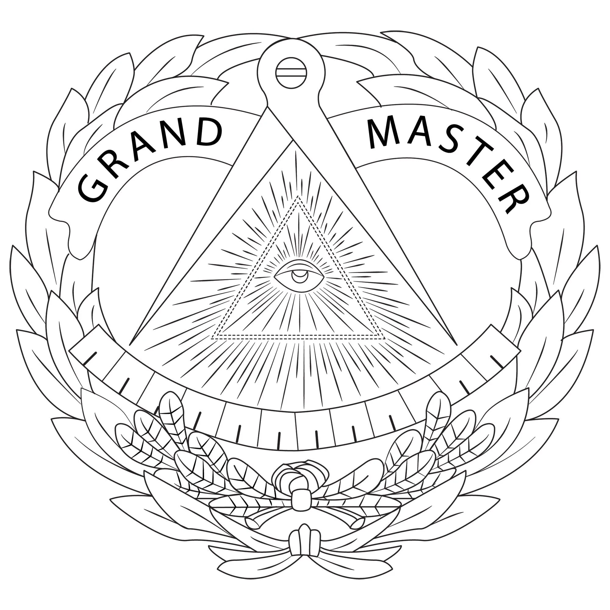 Grand Master Blue Lodge Travel Bag - Genuine Leather
