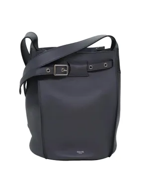 Gray Leather Shoulder Bag by Celine with Dust Bag (74791SA)
