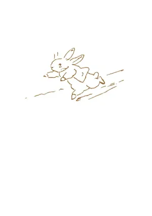 Greeting Card: Beatrix Potter - Sketch Peter Running Blank
