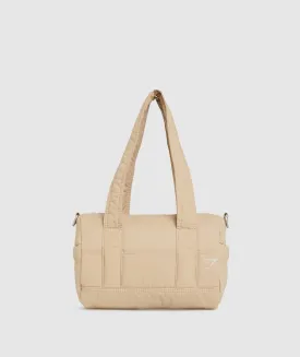 Gymshark Premium Lifestyle Mini Barrel Bag - Deep Fawn Brown