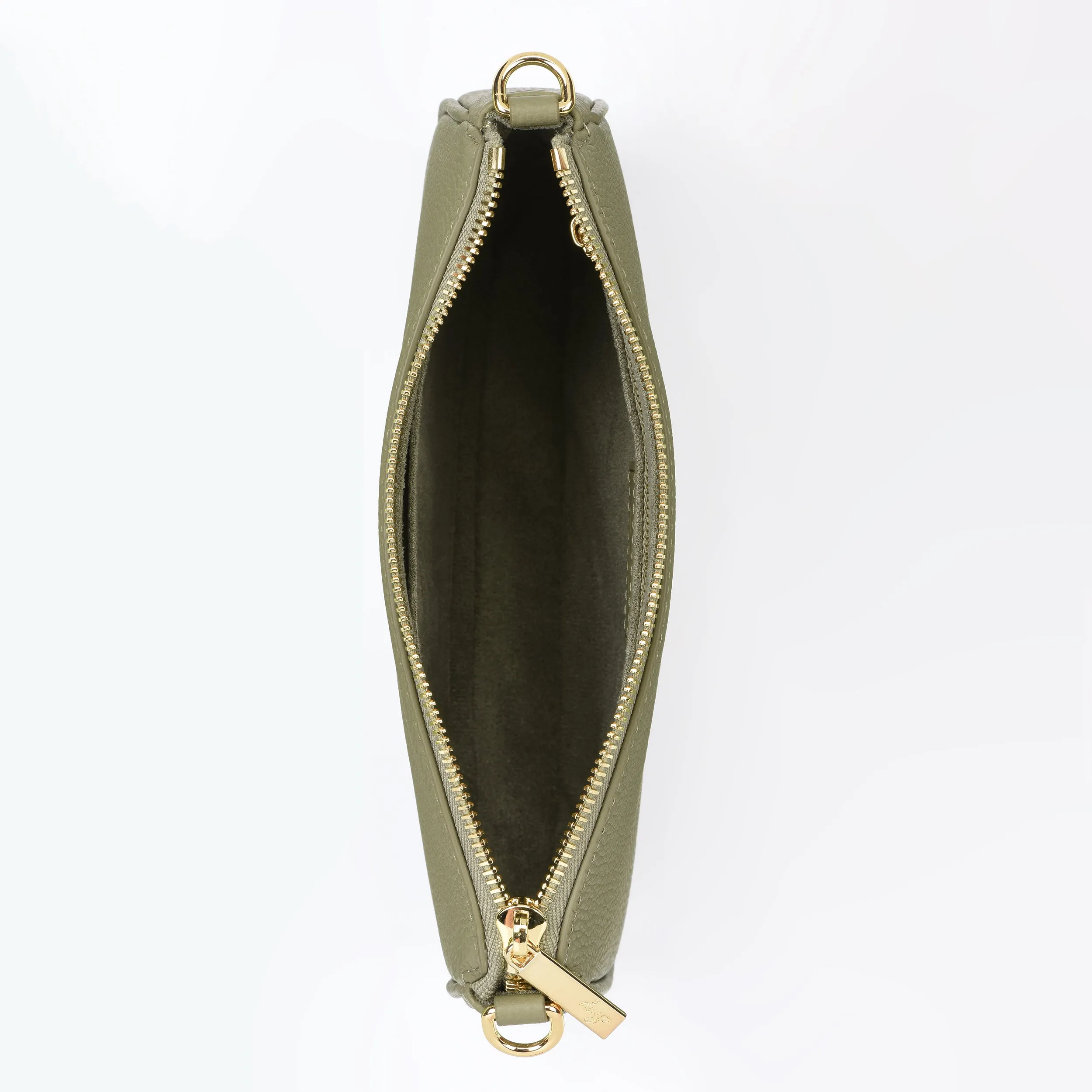 HCC X DUYP - Medium pochette - OLIVE Grained Leather