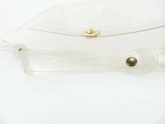 Hermès Kelly L Souvenir De L'exposition Clear Vinyl Beach Bag