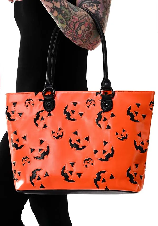 Jack Face [Orange] | TOTE BAG