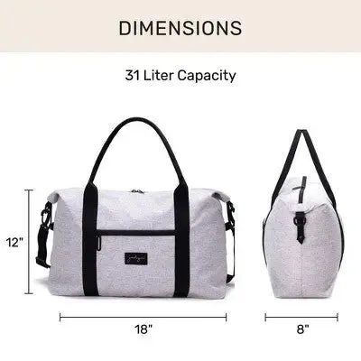 Jadyn 31L Lola Duffel Bag - Heather Gray