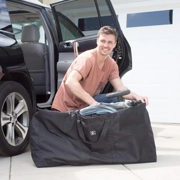 JL Childress Single and Double Stroller Travel Bag - Black
