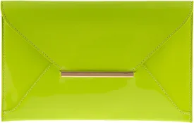 JNB Faux Patent Leather Envelope Candy Clutch Bag