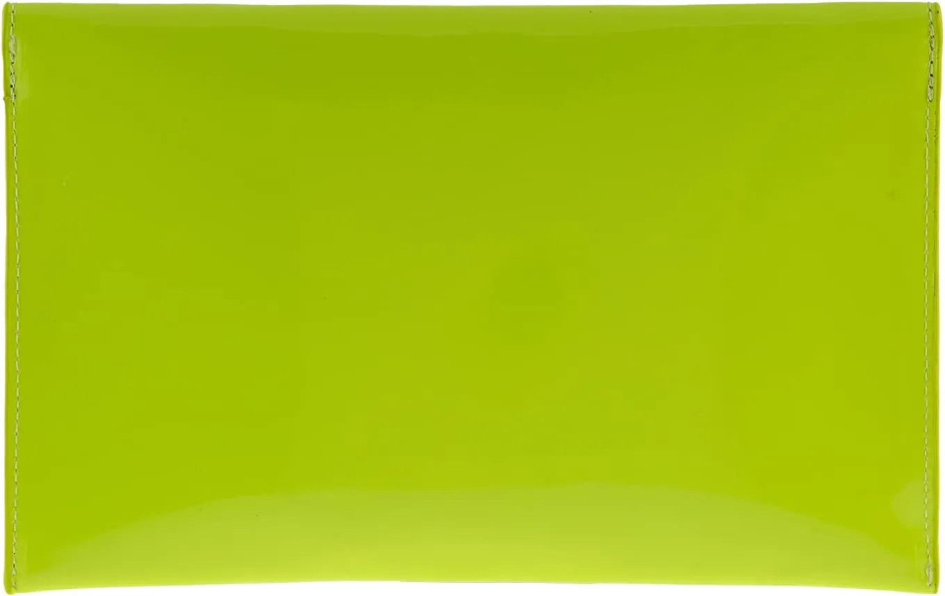 JNB Faux Patent Leather Envelope Candy Clutch Bag